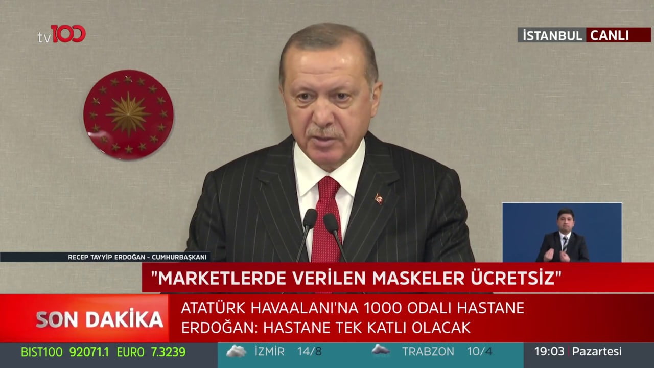 Maske Satışları Resmen Yasaklandı. Maske Ücretsiz dağıtılacak. 1 10400