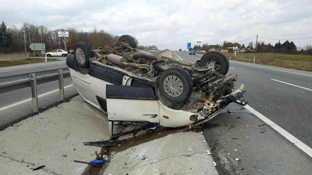 takla atan araçtan yara almadan