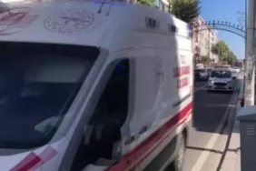 motosiklet yayaya çarptı