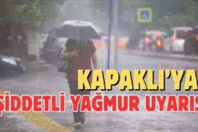 Kapaklı'ya şiddetli yağmur