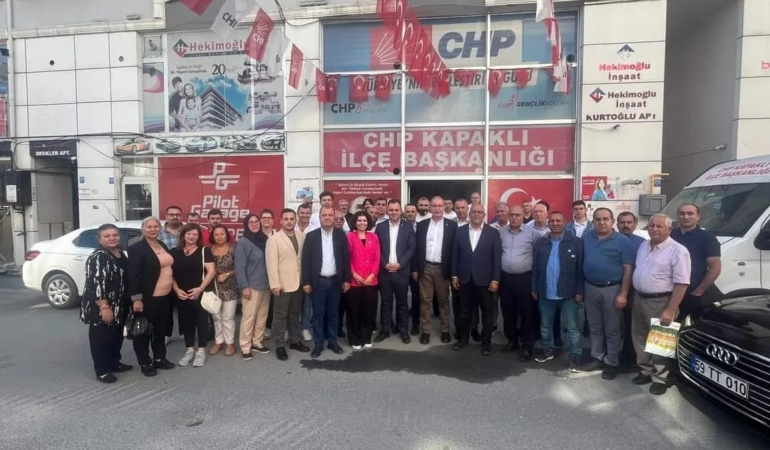 CHP'li Vekillerden CHP Kapaklı İlçe Başkanlığına Ziyaret 1 chp li vekiller