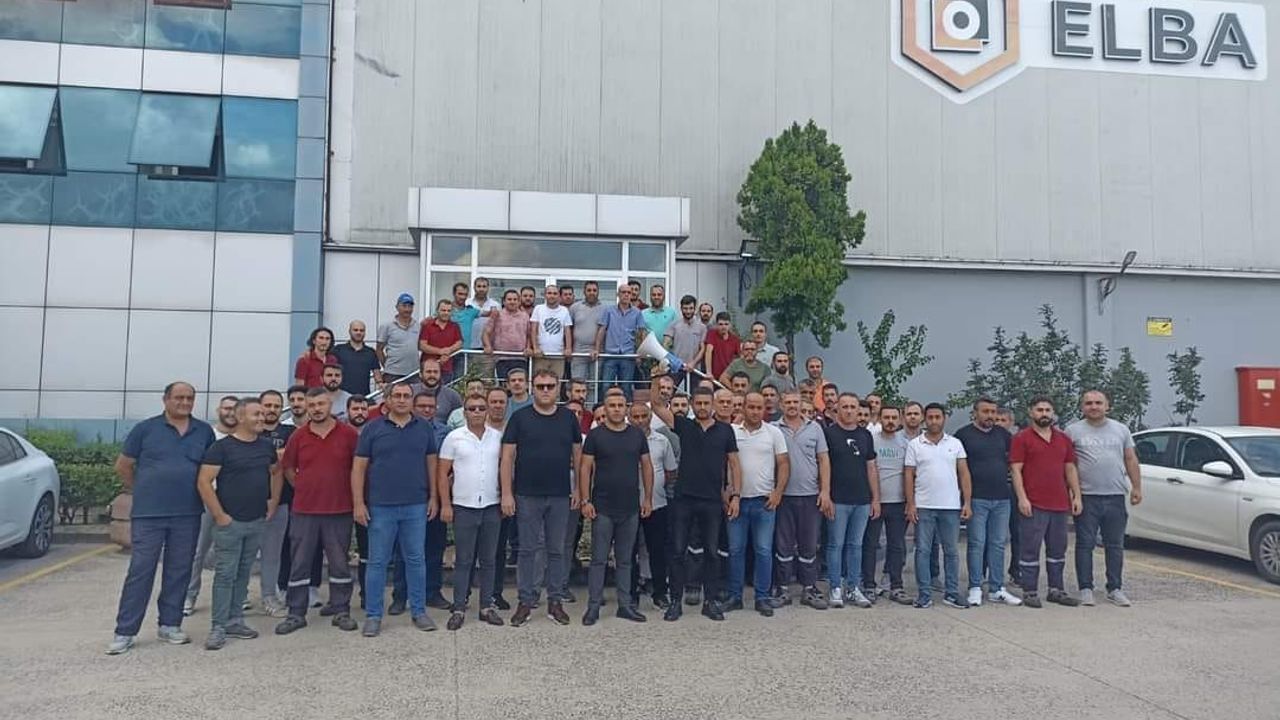 Elba bant işçileri greve başladı