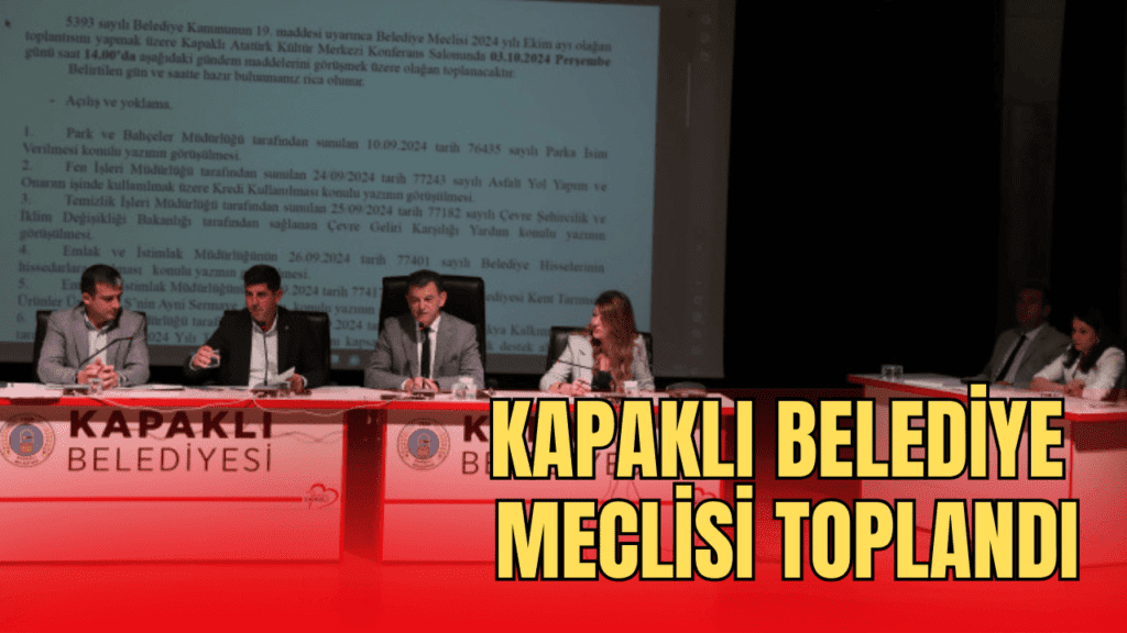 Belediye Meclisi Ekim Ayı Toplantısı