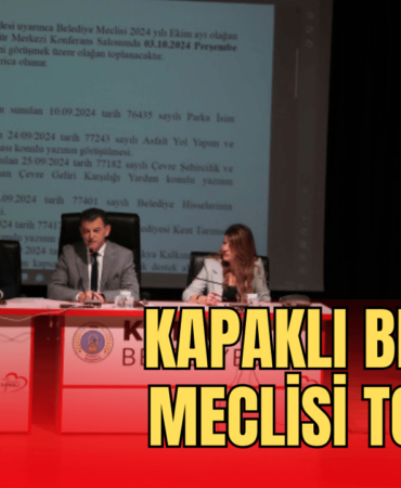 Belediye Meclisi Ekim Ayı Toplantısı