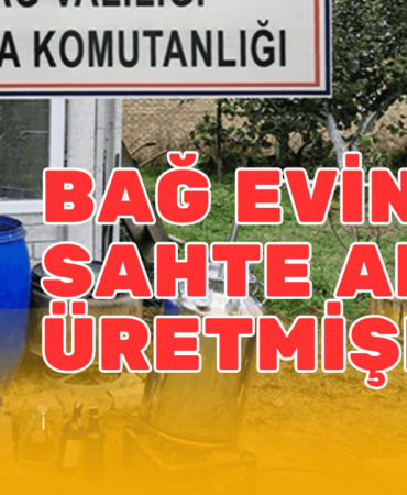 Bağ evinde sahte alkol üretmiş! 2 bağ evine sahte alkol