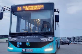 Tekirdağ 34 numara otobüs saatleri