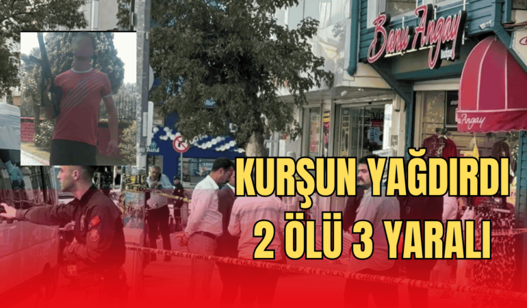 Kurşun yağdırdı