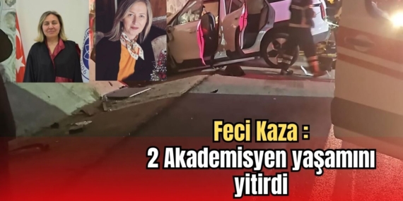 Feci Kaza: 2 akademisyen hayatını kaybetti