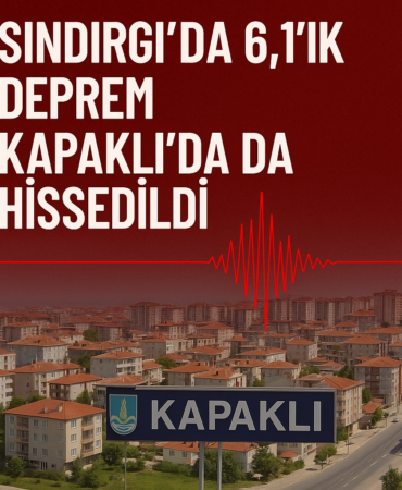Kapaklı deprem haber