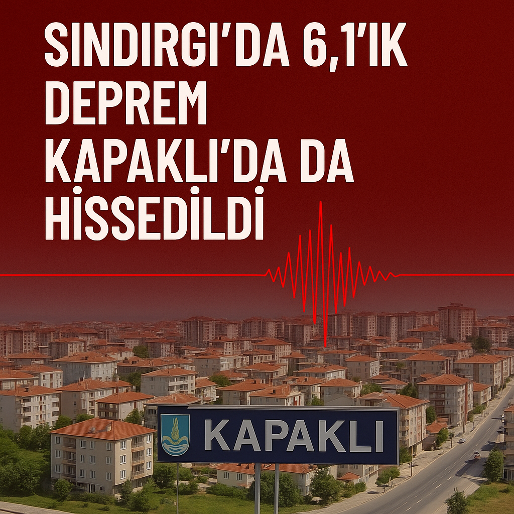 Kapaklı deprem haber